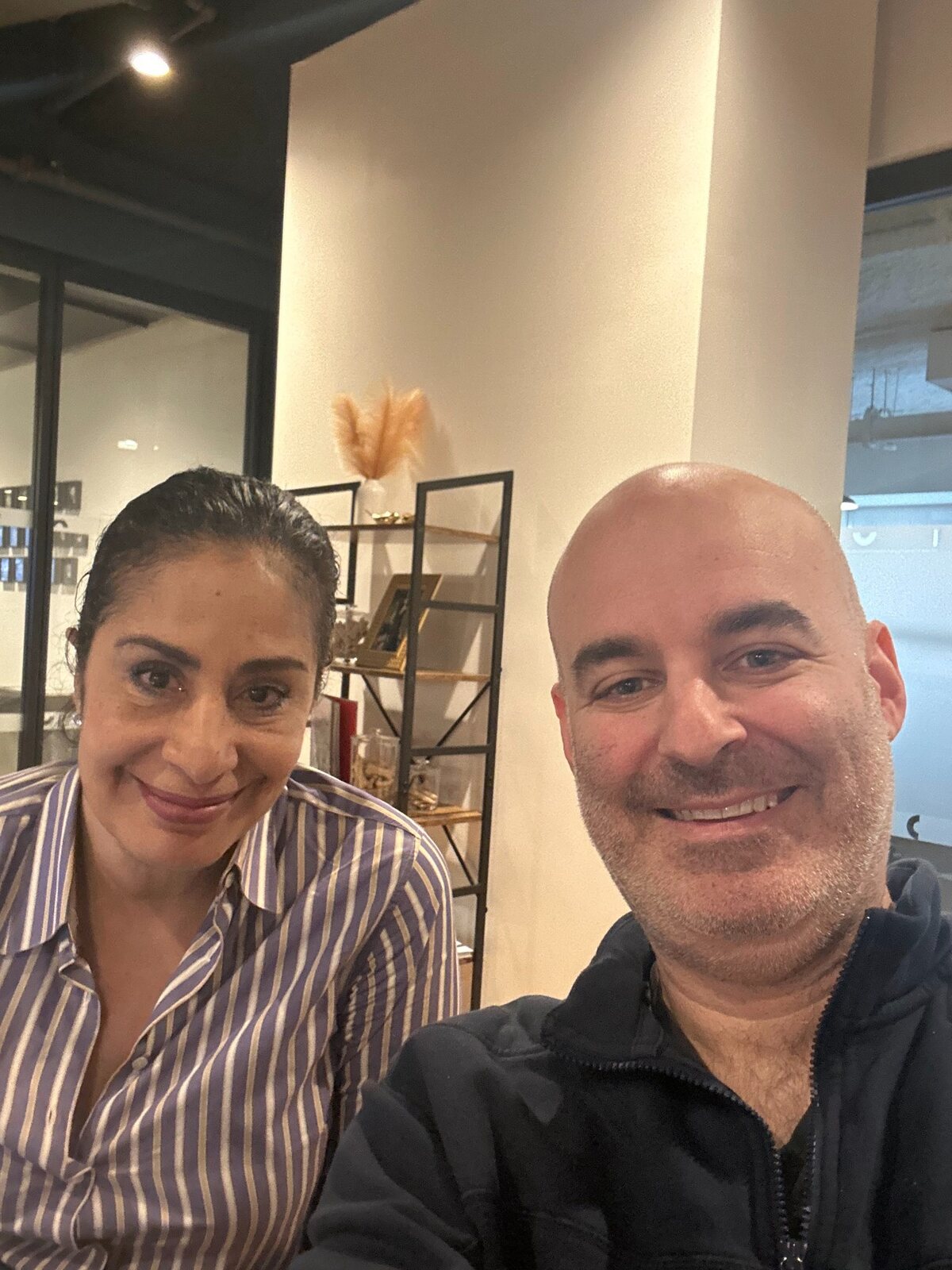 Flor Estevez and Jay Mandel together